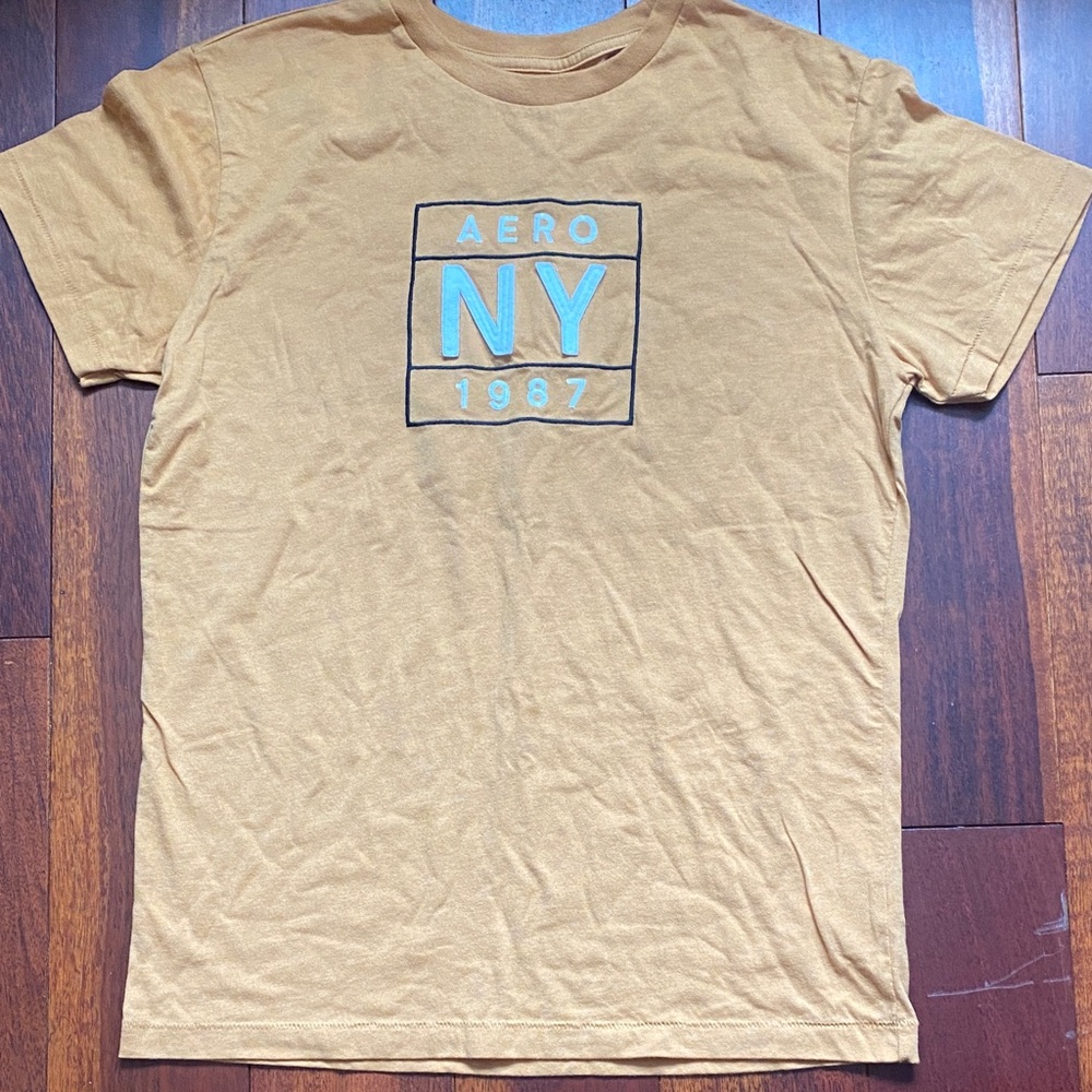Aeropostale Tan Graphic Tee